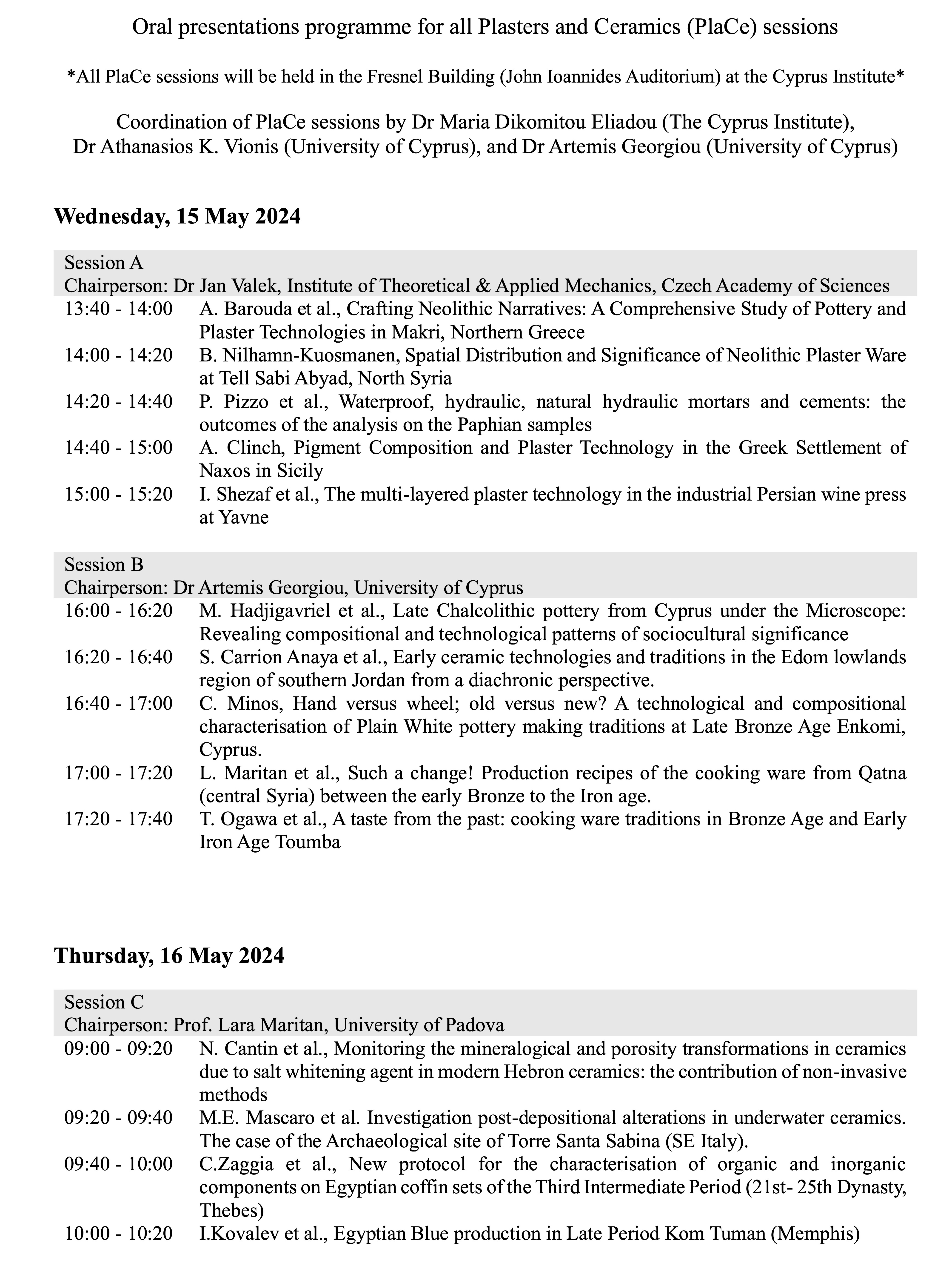 PlaCe programme page 1
